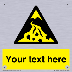 Custom Warning: Debris flow zone